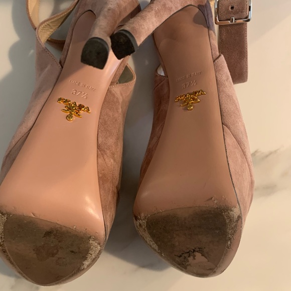 Prada Suede Dark Rose Shoes - Picture 4 of 8